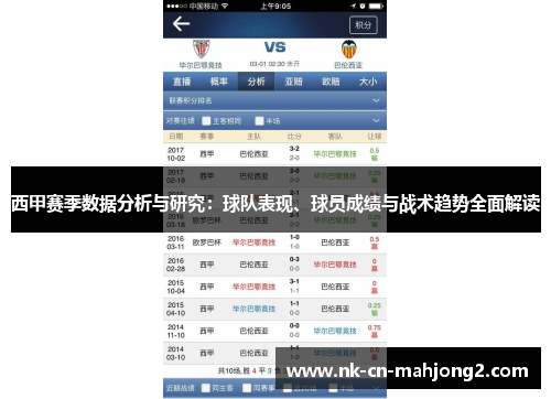 西甲赛季数据分析与研究：球队表现、球员成绩与战术趋势全面解读